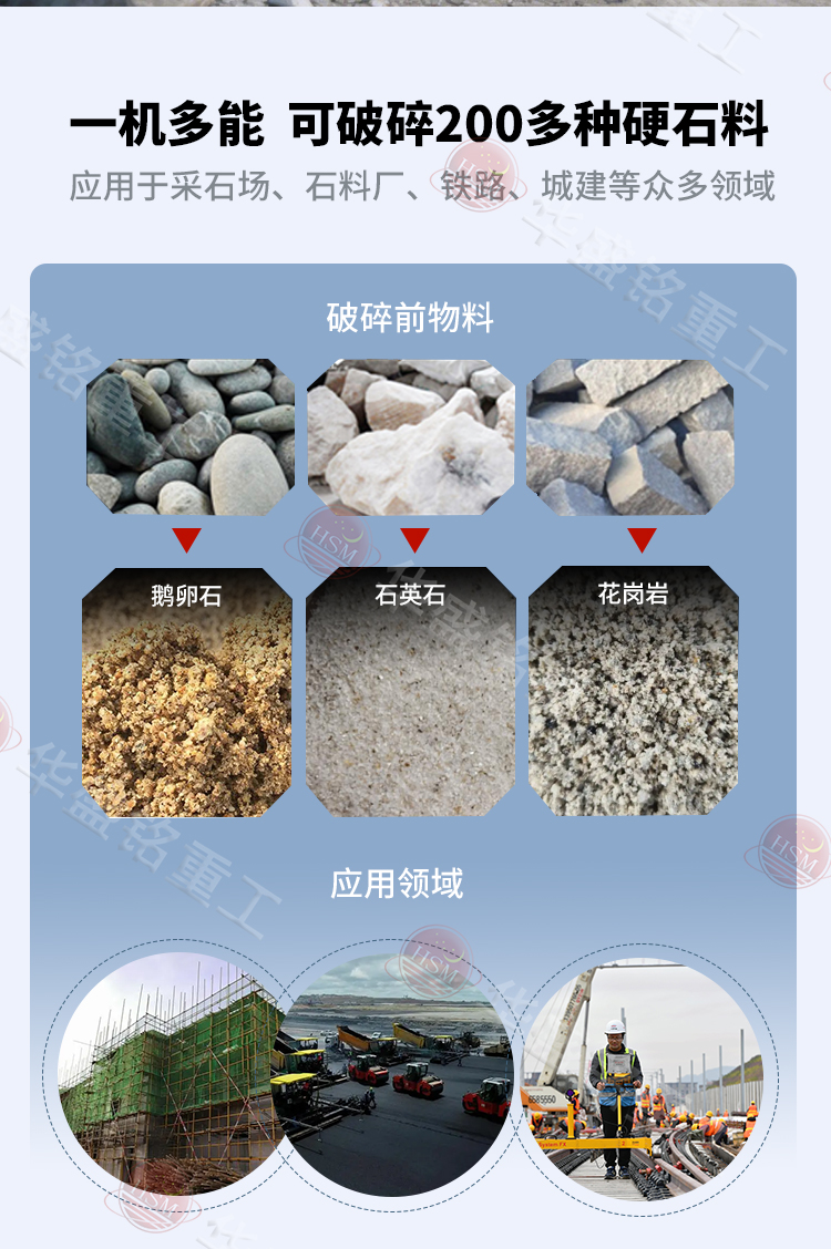 四輥破碎機適用物料